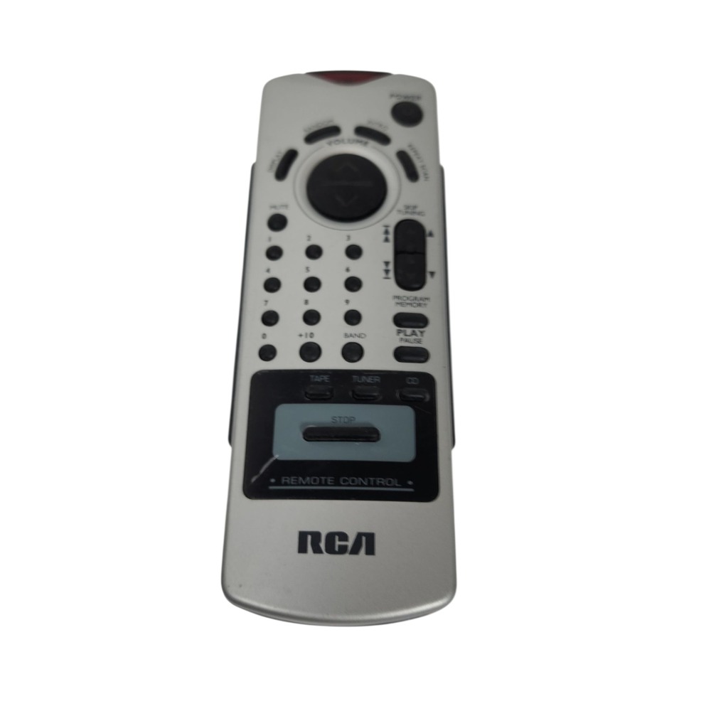 RCA Remote Control Silver Tape Tuner CD Player Functions